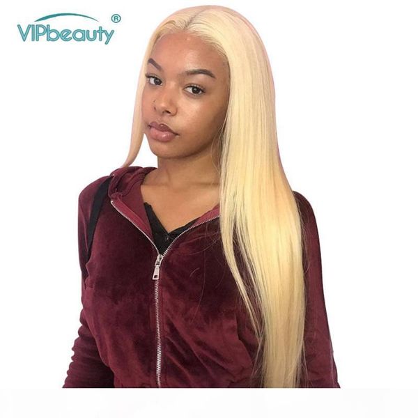 

613 blonde transparent lace front wig remy vipbeauty brazilian t part wig human hair straight 13x4x1 lace front human hair wigs, Black;brown