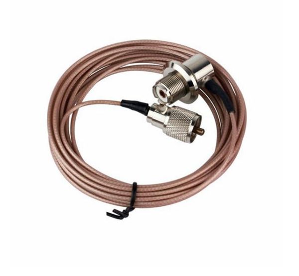 

walkie talkie radio mÃ³vil antena 5 metro cable coaxial uhf/pl-259 macho a hembra for yaesu com handheld