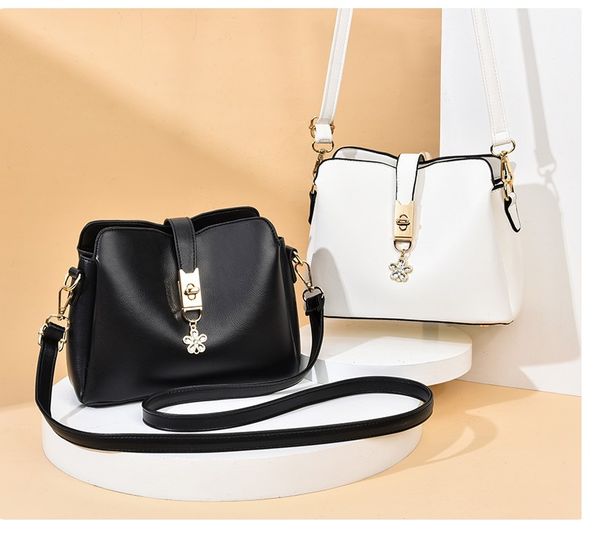 

pu three-layer small bag 2020 new fashion female bag soft leather bucket bag ladies shoulder messenger totes