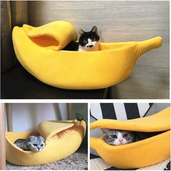 

banana form pet bed house mat duration name kennel doggy puppy kisses mand warm portable dog cat supplies s /m/l/xl