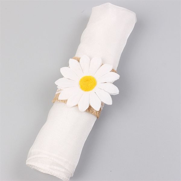 

napkin ring sun flower daisy natural new style mat towel hoop swing table creative table napkin circle grade l articles 1 3zw p1