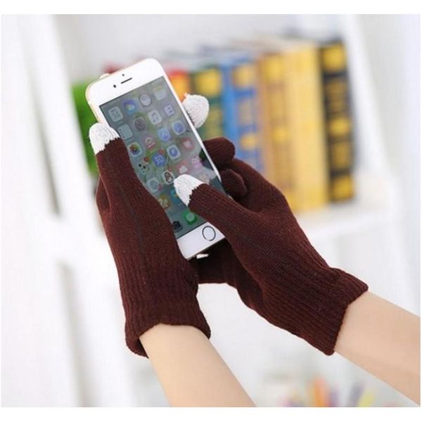 

touch screen gloves man womans children driving cycling ski winter warm full fingers gloves for mens womens kids wmtkmg beauty888, Blue;gray