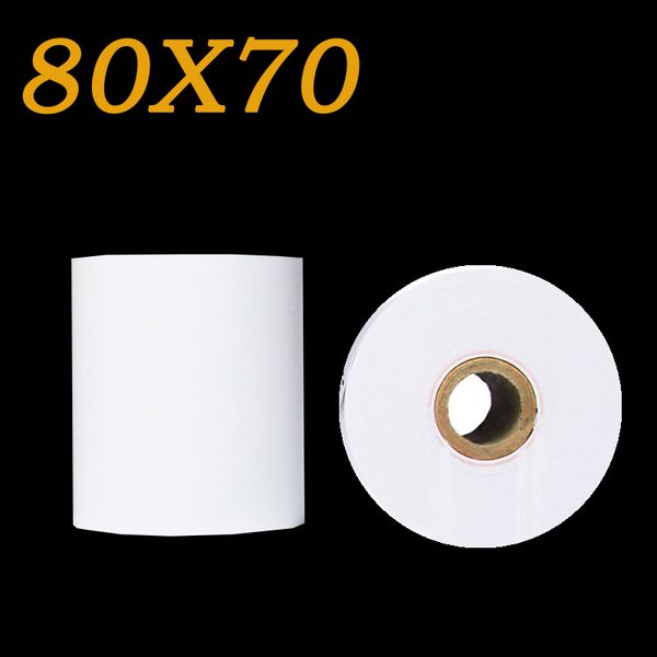 

thermal barcode paper products 80*70mm restaurant supermarket hospital l cashier paper can be customized