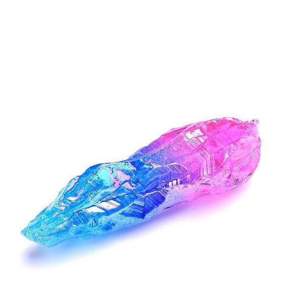 

natural crystal raw healing stone electroplate quartz specimens rough collectibles raw gemstone fish tank aquarium ho qyllvg, Black