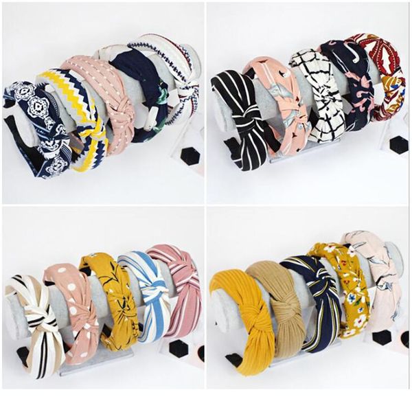 

twdvs 1pc knot hair bow headband elastic hairband for women hair accessories flower headband hair band f wmtfbc, Black;brown