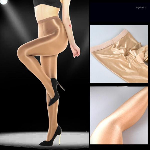 

70d women shiny pantyhose super elastic stockings tights skinny tights stockings1, Black;white