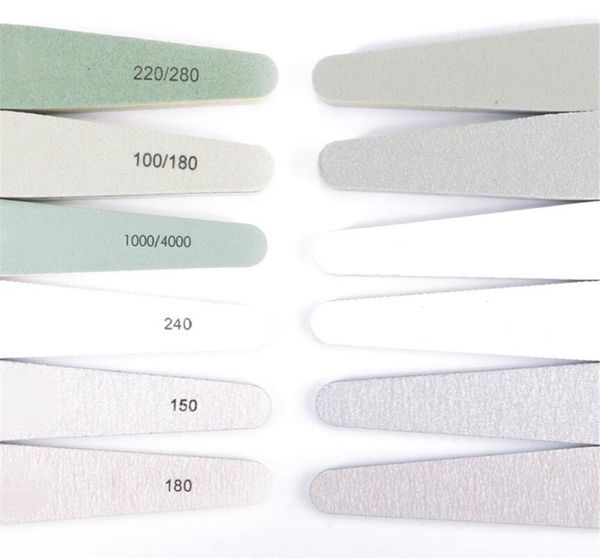 

new health 6pcs set nail buffer nail file block nail polisher washable double sided emery boards grit 100/150/180/220/240/280/1000/4000