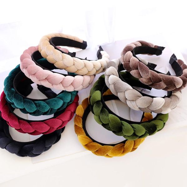

velvet braid hairband headband for women girls hair accessories