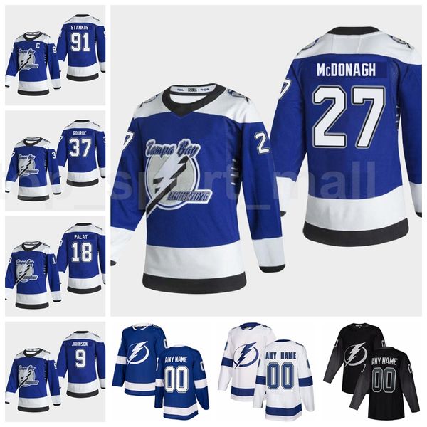 

tampa bay lightning reverse retro hockey jersey stitched 14 patrick maroon 27 ryan mcdonagh 13 cedric paquette 81 erik cernak jack finley, Black;red