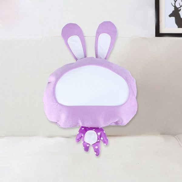 

42*32cm rabbit sublimation pillowcase cute blank thermal cartoon transfer pillow case diy polyester suede cushion cover