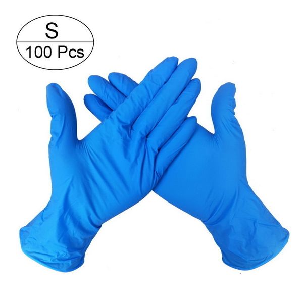 

fast delivery 100pcs/pack household 50 pairs disposable nitrile cleaning waterproof exam protective work glove