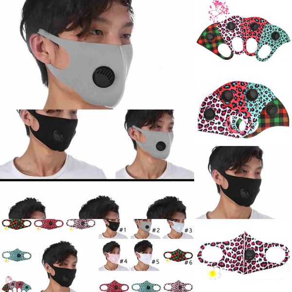

valve factoryanti dust mask with respirator camo face masks washable reusable ice silk cotton plaid leopard 2 iqpw7