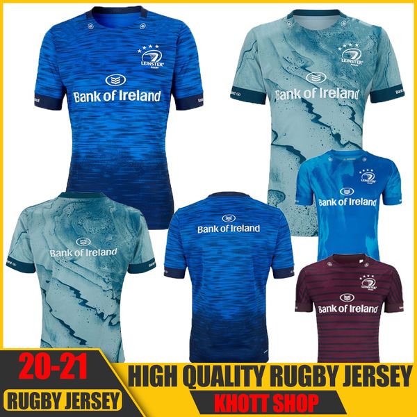 

2020 2021 leinster rugby jersey home away european alternate leinster irish rugby club shirt size s-3xl, Black;gray