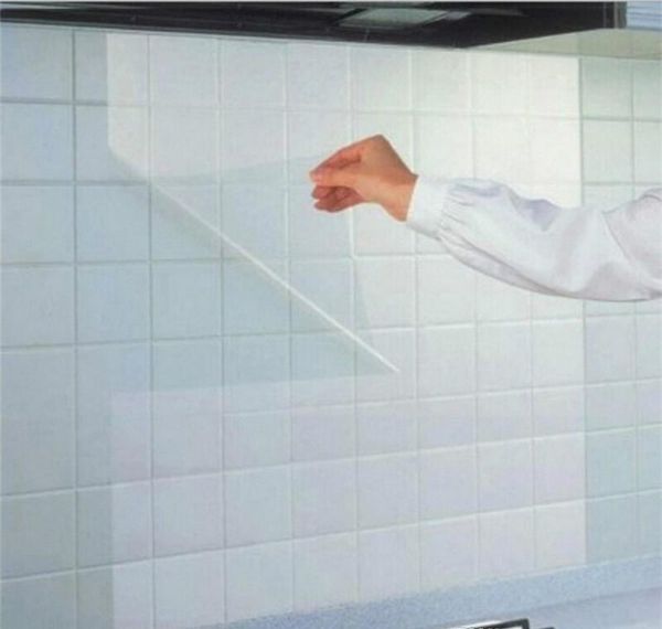 

45*70cm kitchen anti oil transparent wall sticker furniture protection vinyl pvc waterproof transparence of wa bbydcq bde_luck