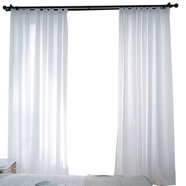 

custom made curtain tulle sheer white light filtering (not see through)