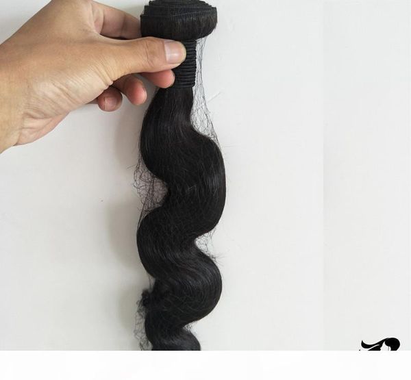 

new year large promotion body wave hair bundles brazilian peruvian malaysian indian 100% human hair weave 12-30" , dhl, Black