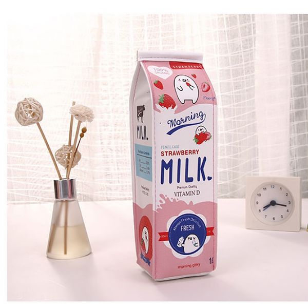 

cute kawaii pencil case creative milk pencil bag for kids novelty item kid gift school supplies korean stationery pencil case d3 bbycsi