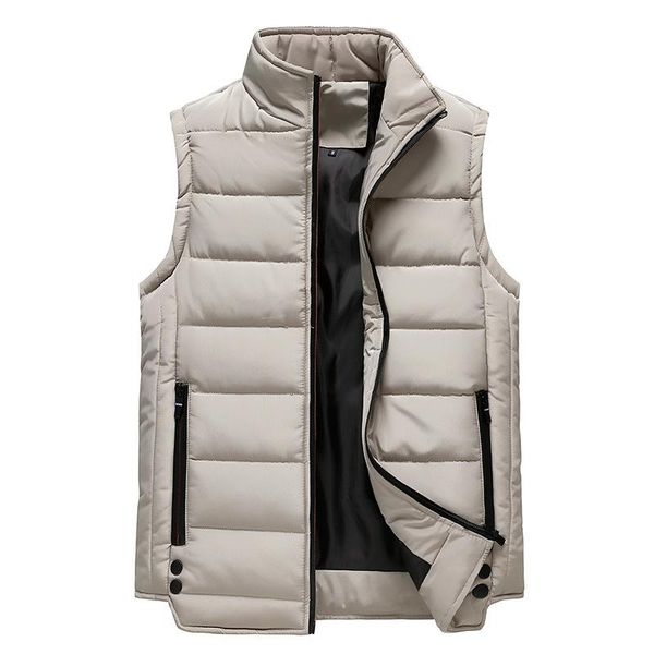 

mens winter vest jacket zipper vest brand men's waistcoat men lightweight waterproof sleeveless white duck down male slim gilet, Black;white