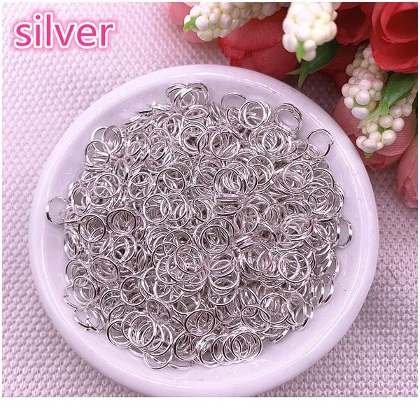 

4/6/8mm jump ring single loop open jump rings split rings for jewelry necklace bracelet chain connector findings c jlladx