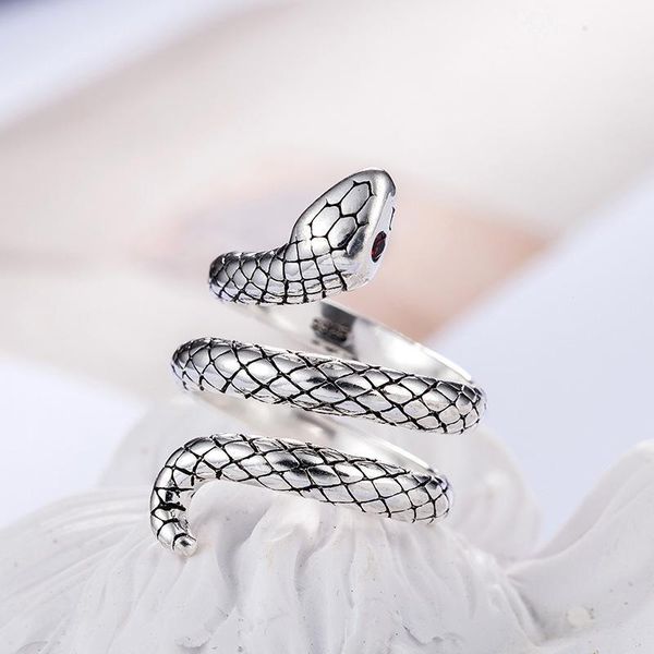 

cluster rings 100% 925 sterling silver sweet snake animal ladies finger promotion jewelry women birthday gift drop no fade1, Golden;silver