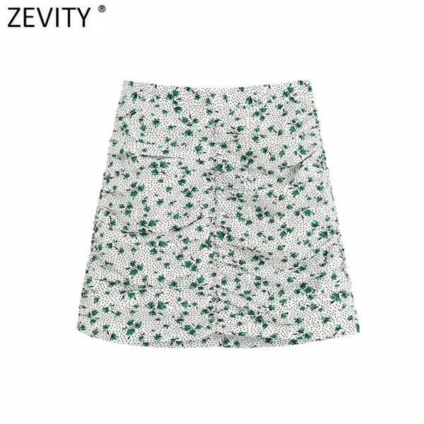 

women fashion floral print dots pleated casual slim mini skirt faldas mujer ladies back zipper chic hip package skirts qun562 q1209, Black