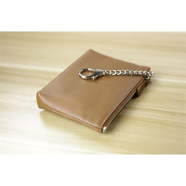 

quality 2019 key pouch true leather holds high classical designer women round key holder coin purse small leer, Silver