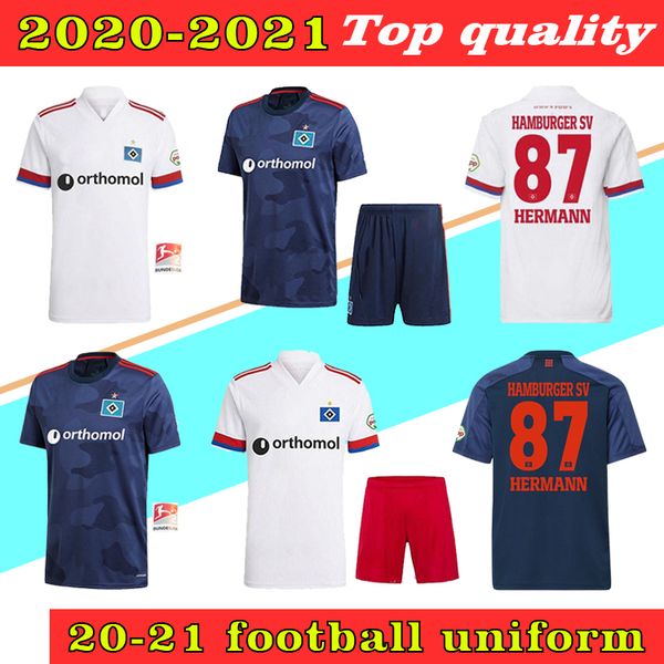 

20 21 hamburger sv футбольные трикотажные изделия главная белый голубой 20 21 hsv männer kinder uniformen мужчины дети устанавливают футбол, Black;yellow