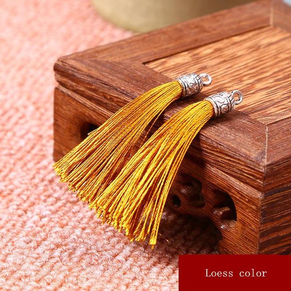 

50pcs mini metal cap tassels women earrings necklace jewelry decor accessories diy keychain fringe trim tassel crafts pendant h bbymax