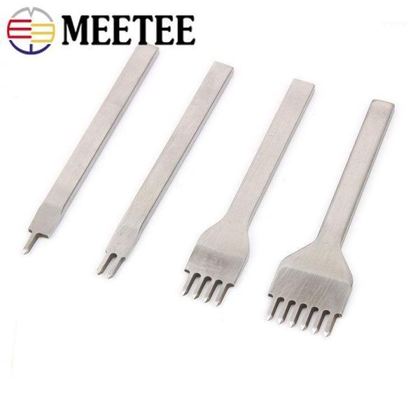 

3/4/5/6mm spacing leather hole punches tool diy handmade purse punches tools leather craft sewing accessories1, Black