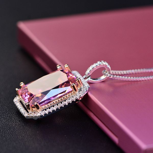 

pink romantic charms new pendants necklaces for arrival women ladies necklace 925 silver jewelry anniversary christmas g