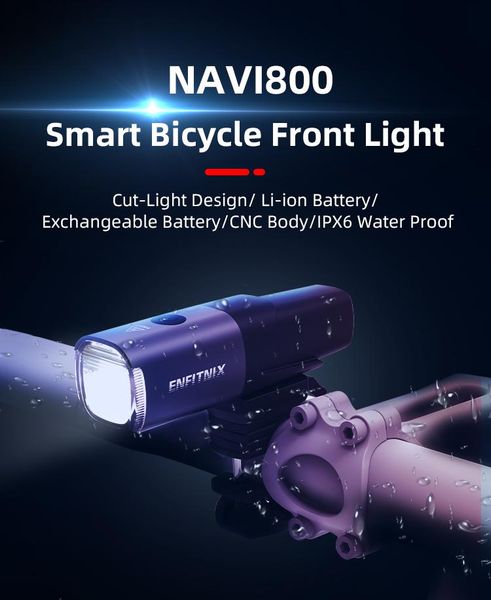 

bike lights enfitnix navi800 smart headlights bicycle light usb rechargeable road mountain cycling