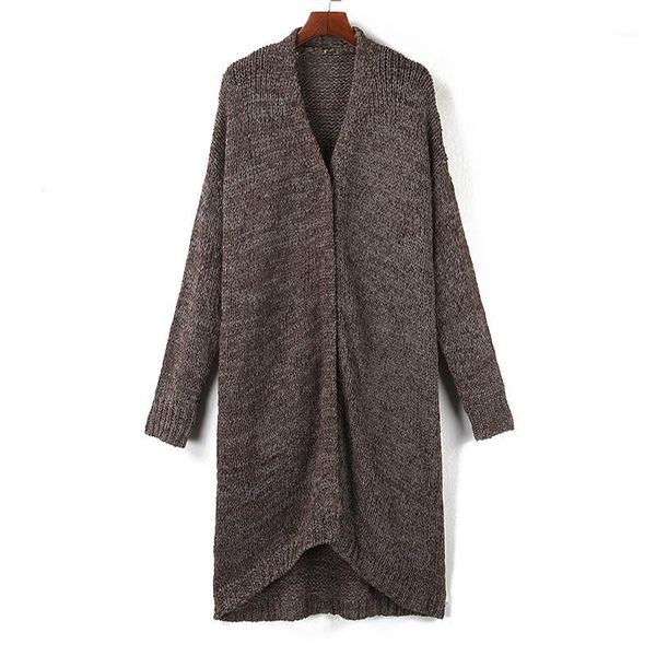 

women's sweaters autumn 2021 female knit cardigan sweater coat long women loose knitted open front jacket coats elegant casual oversize, White;black