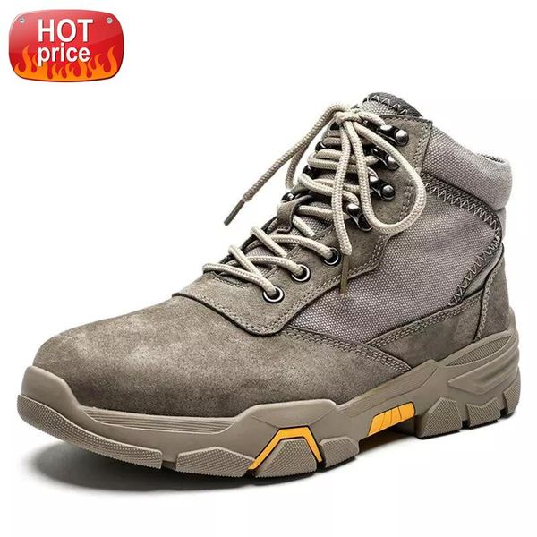 

2020 new men winter plush keep warm military boots leather snow work boots men's boots outdoor shoes ankle size 39-48 #ar2m