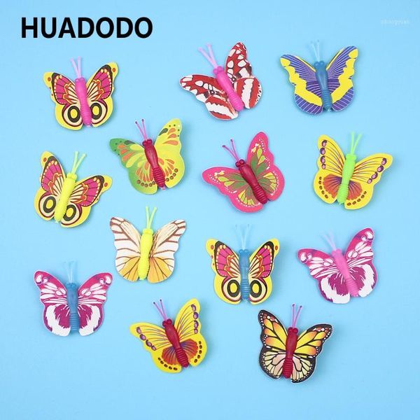

huadodo 20 pieces multicolor artificial butterfly simulation 3d butterflies for home garden decoration wall stickers1