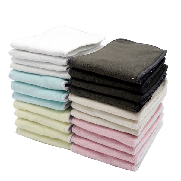 

maboj 10pcs diaper insert bamboo charcoal cotton hemp  cloth diaper insert changing mat microfiber nappy liners washable 201117