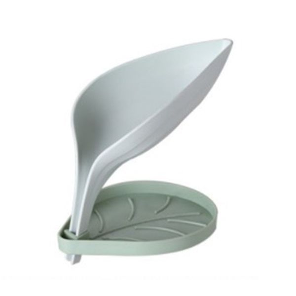 

three nsio double layer leaf shaped soap box drain soap tray scouring pad soap storge holder bathroom accessories f jllfoo