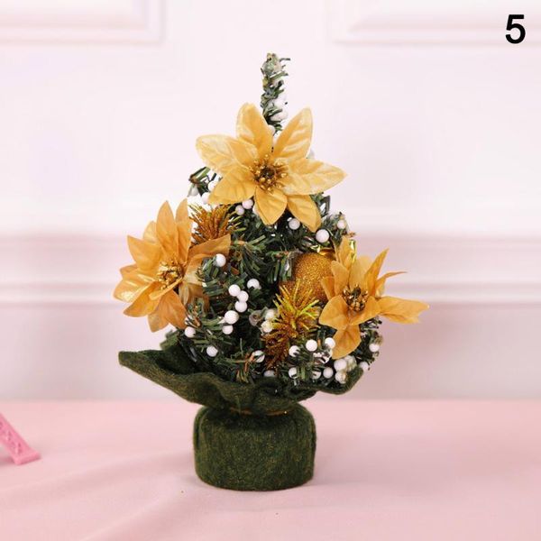 

20cm mini christmas tree glitter snowflake ornaments hanging decoration home party decor ve