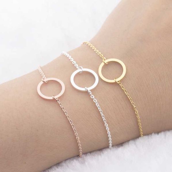 

charm bracelets fashion for women or men bead round o charms women's bracelet engagement gifts, Golden;silver