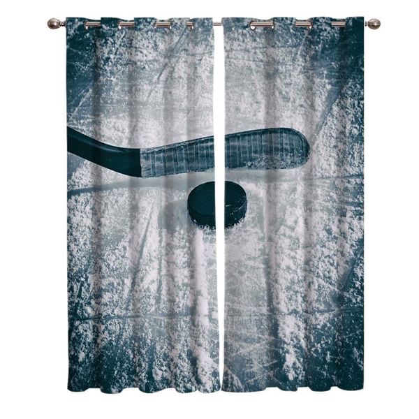 

ice hockey sports window treatments curtains valance room curtains large window curtain kitchen kids room curtain party decor