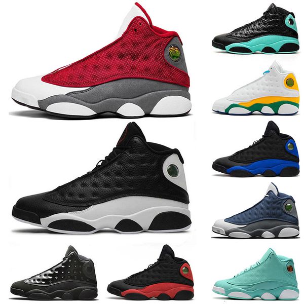 

2021 jumpman flint bred 13 13s mens basketball shoes \r\r chicago playground womens trainers sports sneakers eur 47, White;red