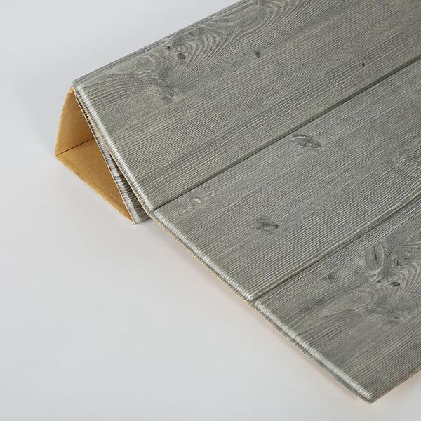 

wallpapers 3d wood grain waterproof wall sticker self-adhesive panels decal 70*70cm
