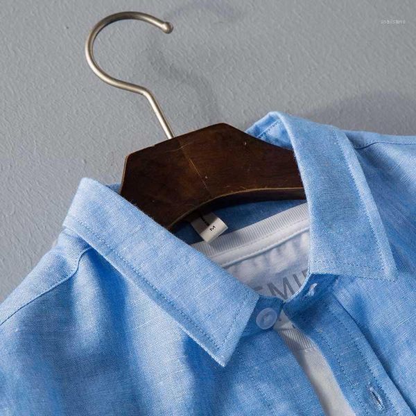 

men's linen white shirt 2020 autumn new fashion casual slim fit long sleeve shirt male brand clothes gray red blue1, White;black