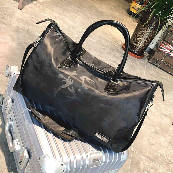 

travelling bag duffel s korean short distance camouflage travel simple fitness women's nylon handbag single shoulder diagonal