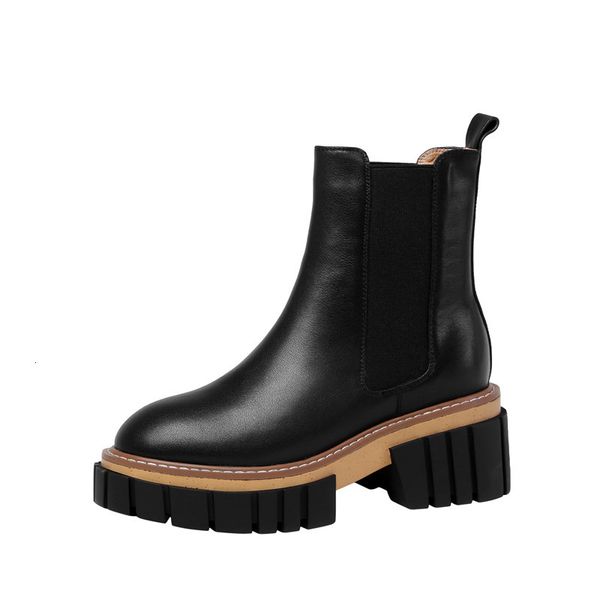 

2021 new genuine heels toe fashion ladies shoes colors mixed women's ankles winter boots 3b3g, Black