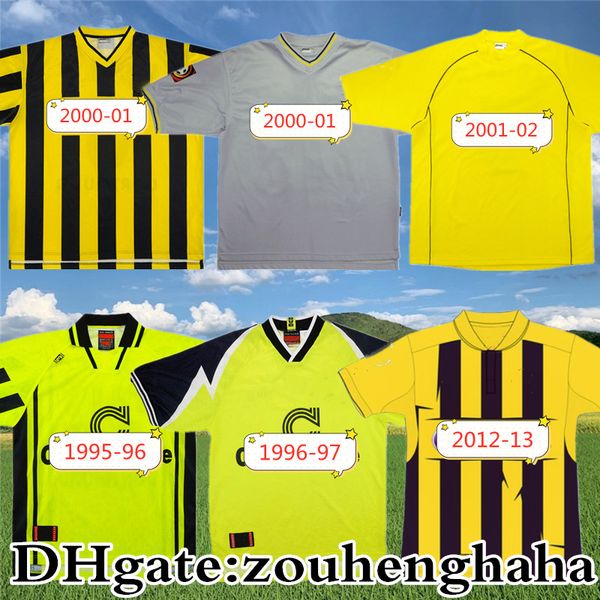 

2012 23 ретро дортмунд льюндовский футбол джерси 1994 95 96 97 98 99 00 01 02 möller amoroso heinrich ewerthon classic football, Black;yellow