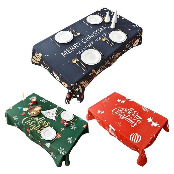 

nordic rectangle christmas tablecloth oil-proof water resistance table cover 875a