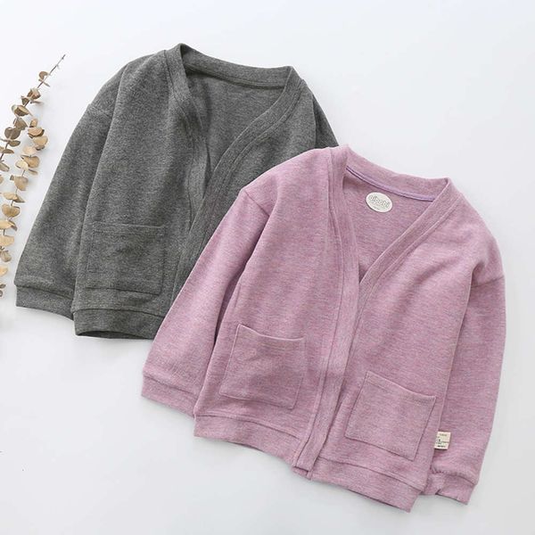 

coat solid color double-sided cashmere cardigan children's men's women's treasure autumn and winter fce knitting colorful, Black