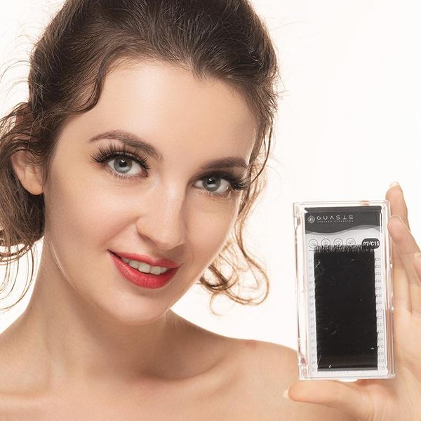 

16rows individual eyelash extension faux cil mink false eyelashes long artificial lashes makeup supplies handmade natural lash