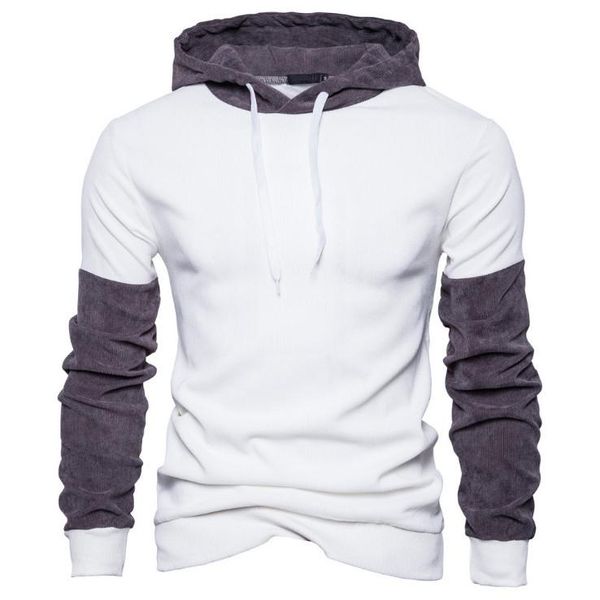 

2021 autumn hooded sweatshirts new patchwork casual men pullovers fashion streetwear hoodies personality lovers hooded sportswear, Black