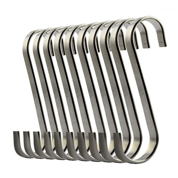 

set of 10 s stainless steel suspension hooks for kitchen cookware or butcher1